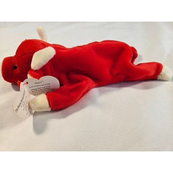 Snort the Bull TY Beanie Baby Plush Toy 1995 NEW WITH TAG - Picture 2 of 6